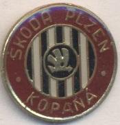 футбольний клуб Шкода Пльзень (Чехія) важмет / Skoda Plzen, Czech football badge