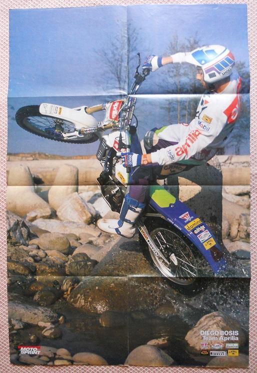 постер А1 мототріал Дієго Босіс (Італія) /Diego Bosis,Italy moto trials poster
