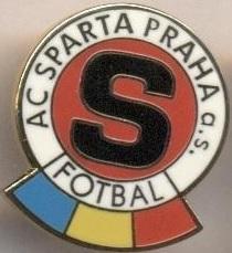 футбольний клуб Спарта Прага (Чехія)4 ЕМАЛЬ/AC Sparta Praha,Czech football badge