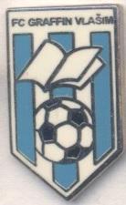футбол.клуб Графін Влашим (Чехія) ЕМАЛЬ /Graffin Vlasim,Czech football pin badge