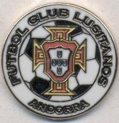 футбольний клуб Лузітанс (Андорра)3 ЕМАЛЬ/FC Lusitans,Andorra football pin badge