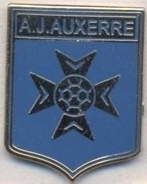 футбол.клуб Осер (Франція)3 ЕМАЛЬ / AJ Auxerre, France football enamel pin badge