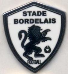 футбольний клуб Стад Бордлє (Франція)1 ЕМАЛЬ/Stade Bordelais,France football pin