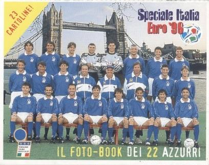 22 картки футбол зб.Італія 1996 /Italy national football team 22 postcards set