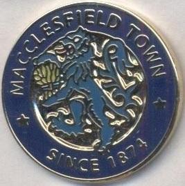 футбол.клуб Маклсфілд (Англія) ЕМАЛЬ / Macclesfield Town FC,England football pin