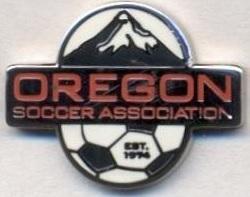 Орегон,федерація футболу,ЕМАЛЬ /Oregon,USA football-soccer association pin badge