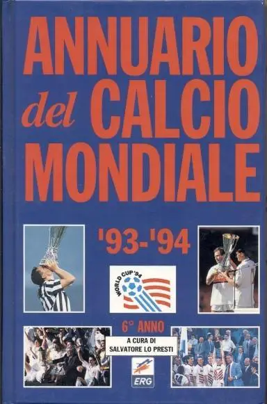 книга Щорічник Світового Футболу 1993-94/Annuario Calcio Mondiale,Football guide