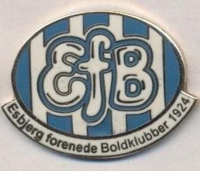 футбольний клуб Есб'єрг (Данія)4 ЕМАЛЬ /Esbjerg fB,Denmark football enamel badge