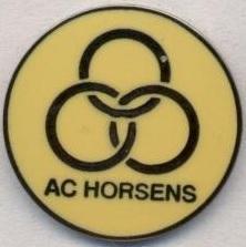 футбол.клуб Хорсенс (Данія)2 ЕМАЛЬ /AC Horsens,Denmark football enamel pin badge
