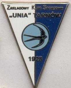 футбол.клуб Унія Тарнув (Польща) ЕМАЛЬ/ZKS Unia Tarnow,Poland football pin badge