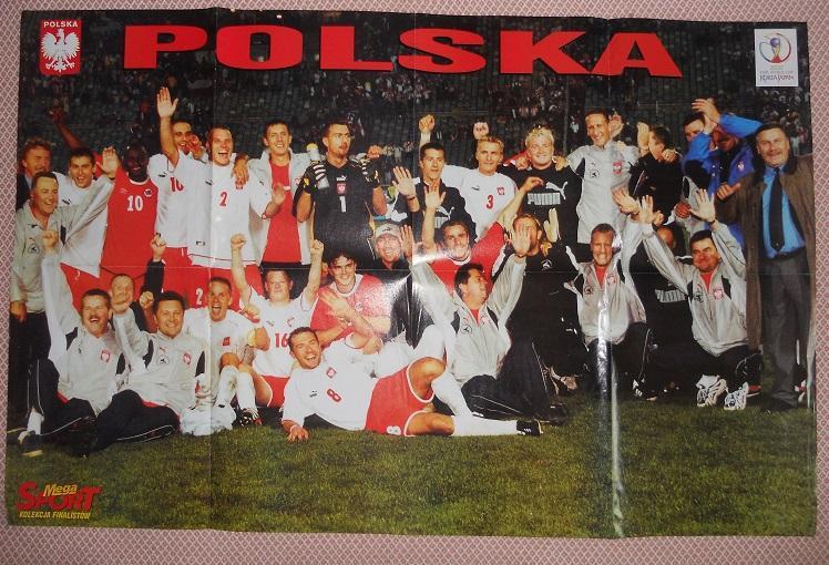 постер А1 футбол Зідан (Франція)/зб. Польща 2002 / Zidane/Poland football poster 1