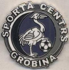 футбол.клуб Гробіня (Латвія) ЕМАЛЬ / Grobina SC,Latvia football enamel pin badge