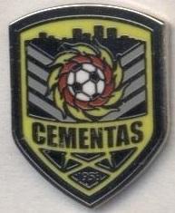 футбольний клуб Цементас (Литва) ЕМАЛЬ /FK Cementas,Lithuania football pin badge