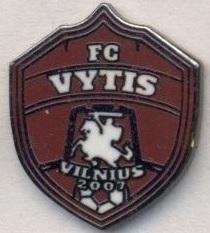 футбол.клуб Вітіс (Литва) ЕМАЛЬ / FC Vytis Vilnius, Lithuania football pin badge