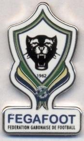 Габон,федерація футболу,№3 ЕМАЛЬ/Gabon football assn.federation enamel pin badge