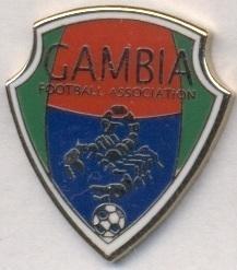 Гамбія, федерація футболу,№1 ЕМАЛЬ / Gambia football federation enamel pin badge