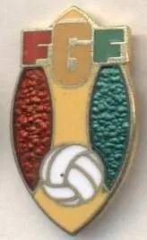 Гвінея, федерація футболу,№1 ЕМАЛЬ /Guinea football assn.federation enamel badge