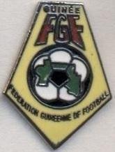 Гвінея, федерація футболу,№2 ЕМАЛЬ / Guinea football federation enamel pin badge