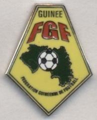 Гвінея, федерація футболу,№4 ЕМАЛЬ / Guinea football federation enamel pin badge