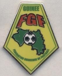 Гвінея, федерація футболу,№5 ЕМАЛЬ / Guinea football federation enamel pin badge