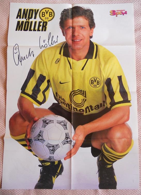 постер А1 футбол Андреас Мьоллер (Німеччина)3 / A.Moller,Germany football poster