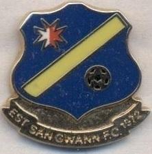 футбол.клуб Сан-Жуан (Мальта) ЕМАЛЬ/San Gwann FC,Malta football enamel pin badge