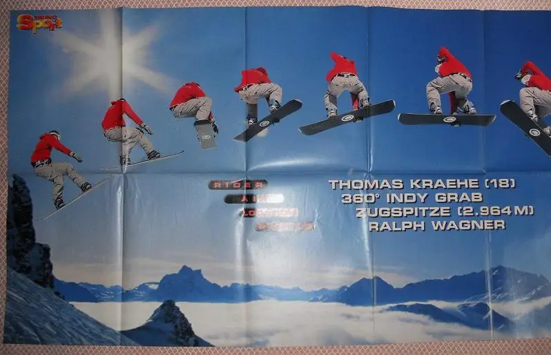 постер А0 Сноубордінг/Snowboarding /теніс Анна Курнікова/Kurnikova tennis poster