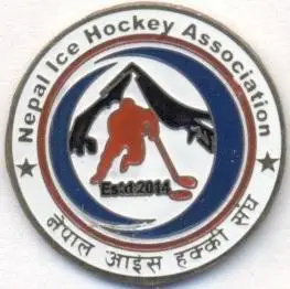 Непал, федерація хокею, важмет/Nepal ice hockey association federation pin badge