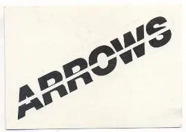 наклейка Ф-1 Формула-1 авто команда Ерроуз /Arrows Formula F-1 team logo sticker