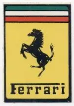 наклейка Ф-1 Формула-1 команда Феррарі №1 /Ferrari Formula F-1 team logo sticker
