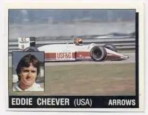 наклейка Формула-1 Едді Чівер(США)1 /Eddie Cheever,USA Formula F-1 pilot sticker