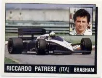 наклейка Формула-1 Р.Патрезе (Італія)1 /Riccardo Patrese,Italy F-1 pilot sticker