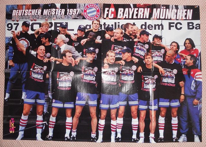 постер А1 футбол Баварія/Шальке 1997 (Німеччина) FC Bayern/Schalke 04 poster