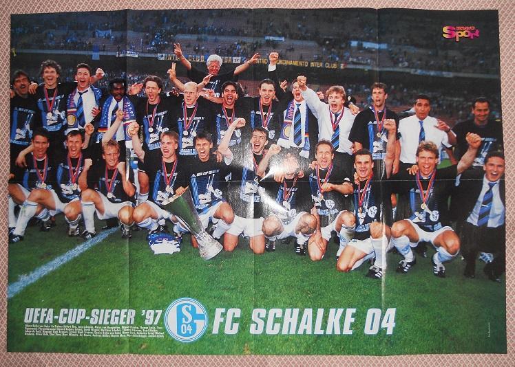 постер А1 футбол Баварія/Шальке 1997 (Німеччина) FC Bayern/Schalke 04 poster 1