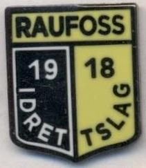 футбол.клуб Рауфосс (Норвегія) ЕМАЛЬ / Raufoss Fotball,Norway football pin badge