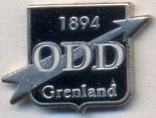 футбол.клуб Одд Грьонланн (Норвегія ЕМАЛЬ/Odd Grenland,Norway football pin badge