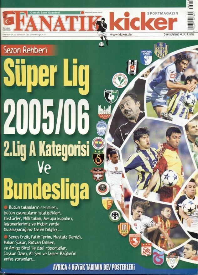 Футбол, Туреччина+Німеччина 2005-06 спецвидання Fanatik+Кікер/Kicker Sonderheft