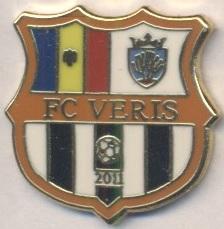 футбол.клуб Веріс (Молдова)1 ЕМАЛЬ /FC Veris Chisinau,Moldova football pin badge