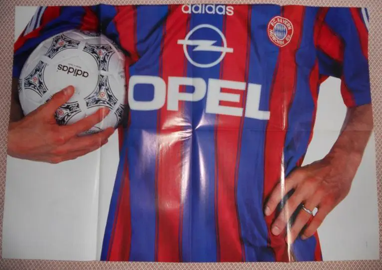 постер А0 футбол Юрген Клінсманн (Німеччина) /Klinsmann,FC Bayern,Germany poster 1