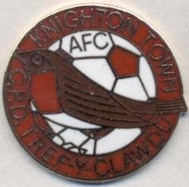 футбол.клуб Найтон Таун (Уельс) ЕМАЛЬ/Knighton Town AFC,Wales football pin badge