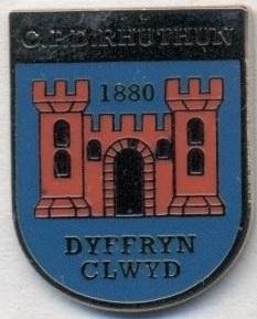 футбол.клуб Рітін (Уельс) ЕМАЛЬ / Ruthin Town FC,Wales football enamel pin badge