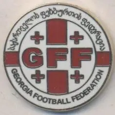 Грузія, федерація футболу,№1 ЕМАЛЬ /Georgia football federation enamel pin badge