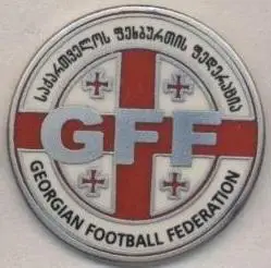 Грузія, федерація футболу,№3 ЕМАЛЬ /Georgia football federation enamel pin badge
