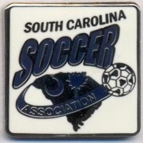 Півд.Кароліна, федерац.футболу ЕМАЛЬ/South Carolina,USA football-soccer assn.pin