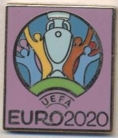 Чемпіонат Європи 2020 емблема6 ЕМАЛЬ / Euro 2020 football logo enamel pin badge