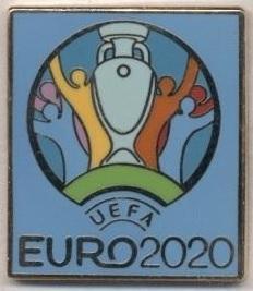 Чемпіонат Європи 2020 емблема7 ЕМАЛЬ / Euro 2020 football logo enamel pin badge