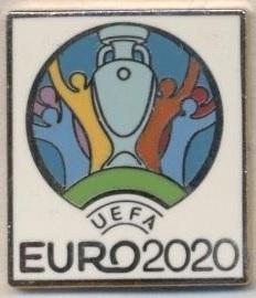 Чемпіонат Європи 2020 емблема8 ЕМАЛЬ / Euro 2020 football logo enamel pin badge