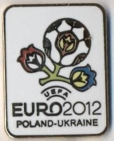 Чемп-т Європи 2012 (Україна-Польща) емблема1 ЕМАЛЬ /Euro 2012 football pin badge