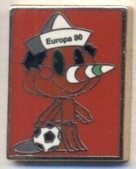 Чемп-т Європи 1980 (Італія) талісман2 ЕМАЛЬ /Euro 1980 football mascot pin badge