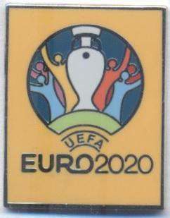 Чемпіонат Європи 2020 емблема11 ЕМАЛЬ / Euro 2020 football logo enamel pin badge